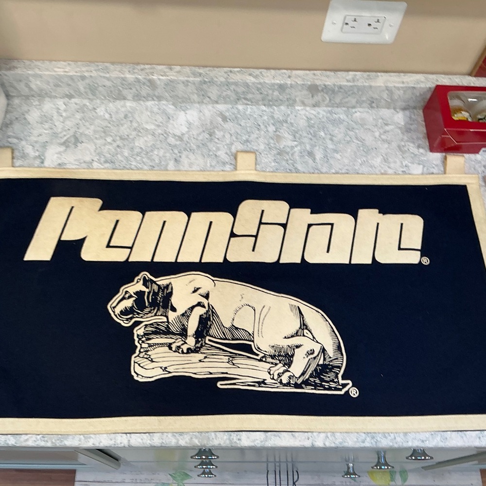 Collegiate Pacific Penn State Banner Nittany Lions Large Navy Blue Felt USA